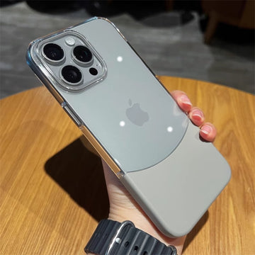 Coque iPhone bicolore transparente | Partie basse démontable